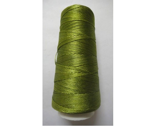 REGULAR GREEN - 275+ Yards Viscose Rayon Art Silk Thread Yarn - Embroidery Crochet Knitting Lace Trim Jewelry
